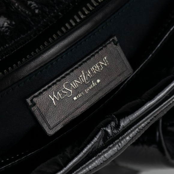 Saint Laurent Patent Obi Bow Bowler Bag - Picture 8 of 13